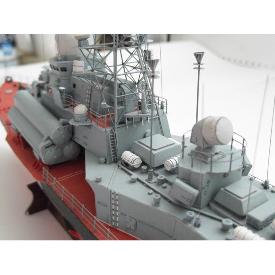 PAPER MODEL KIT MILITARY FLEET , SMALL MISSILE SHIP MIRAZH 1/200 OREL 127