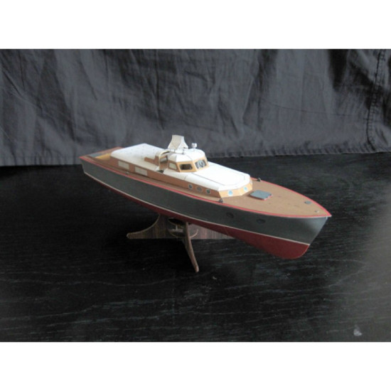 PAPER MODEL KIT SERVICE-CREW BOAT PROJECT 371 ADMIRAL 1/50 OREL 137