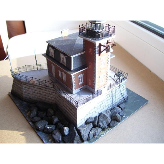 OREL 139 Architecture Lighthouse Hudson-Athens scale set 1:150 Paper model kit 