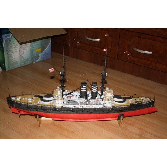 PAPER MODEL KIT MILITARY FLEET BATTLESHIP MIKASA 1/200 OREL 157