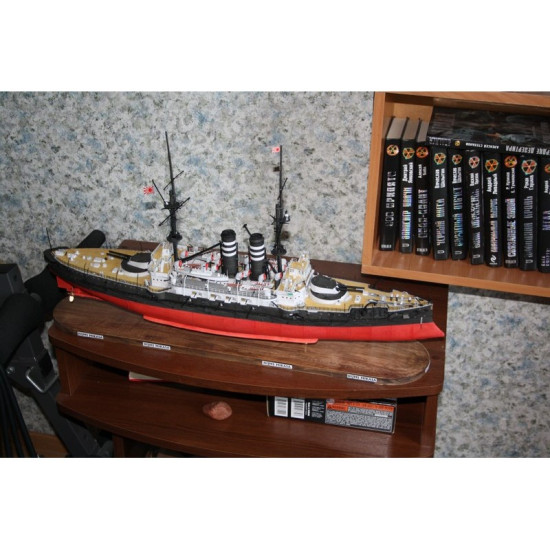 PAPER MODEL KIT MILITARY FLEET BATTLESHIP MIKASA 1/200 OREL 157