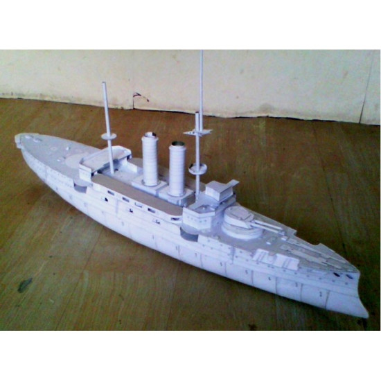 PAPER MODEL KIT MILITARY FLEET BATTLESHIP MIKASA 1/200 OREL 157