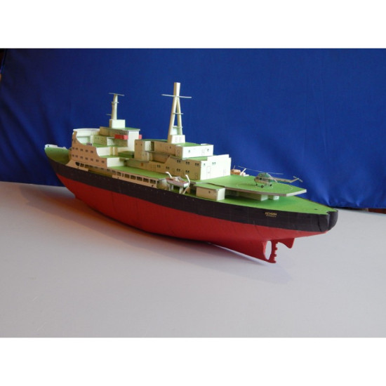 PAPER MODEL KIT CIVIL FLEET NUCLEAR - POWERED ICEBREAKER LENIN 1/200 OREL 185