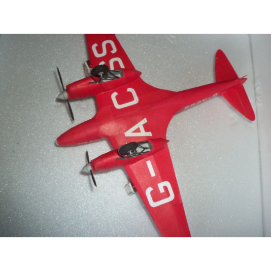 PAPER MODEL KIT CIVIL AVIATION RACE PLANE DH. 88 COMET 1/33 OREL 187