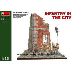 INFANTRY IN THE CITY diorama  5 fig Miniart 36014