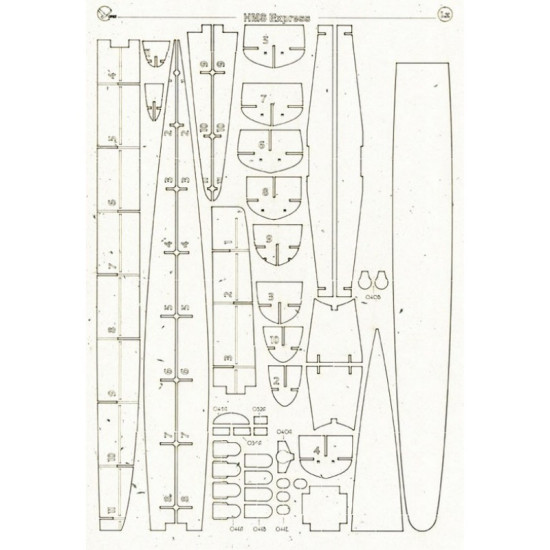 LASER CUTTING FOR MILITARY FLEET THE DESTROYER EXPRESS 1/200 OREL 186/2