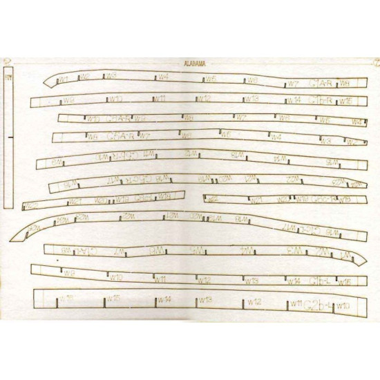 LASER CUTTING TO MILITARY FLEET BATTLESHIP BB-60 ALABAMA 1942 1/200 OREL 221/2