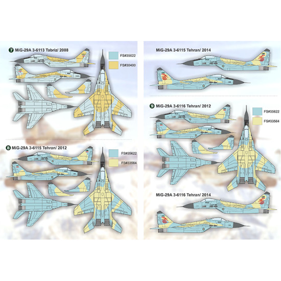 DECAL 1/48 FOR MIG-29 PRINT SCALE 48-129