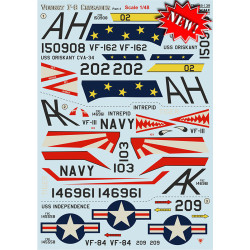 DECAL 1/48 FOR VOUGHT F-8 CRUSADER PART-1 PRINT SCALE 48-139