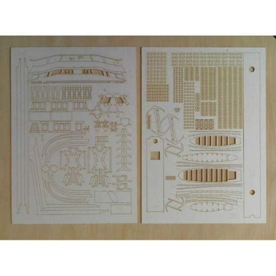 LASER CUTTING TO MODEL MILITARY FLEET OREL 207 LE FLEURON OREL 207/2