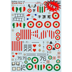 DECAL 1/72 FOR ITALIAN ACE SOF WW I PART-2 PRINT SCALE 72-301