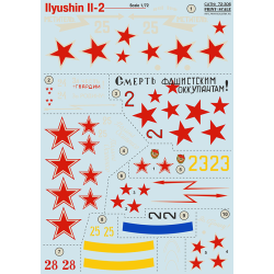 DECAL 1/72 FOR ILYUSHIN IL-2 PRINT SCALE 72-306