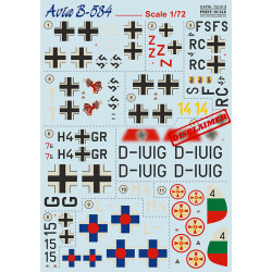 DECAL 1/72 FOR AVIA B-534 PRINT SCALE 72-313