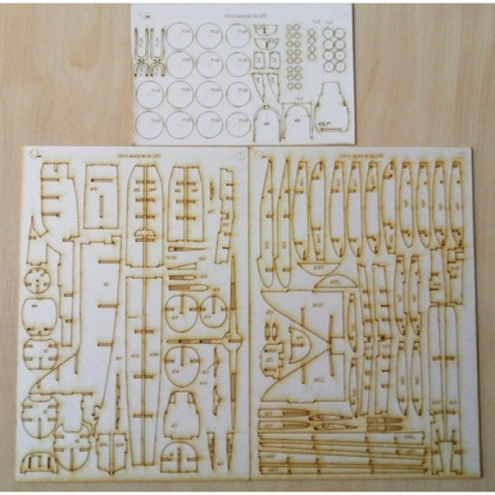 LASER CUTTING TO THE MODEL OREL 258 ATTACK PLANE IL-2 OREL 258/2