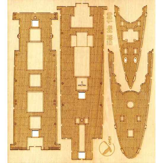 DECK OF WOOD VENEE MILITARY FLEET PROJECT ENGINEER IA GAVRILOVA 1/200 OREL 180/3