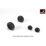 1/48 F-101 Voodoo Wheels W/ Optional Nose Wheels And Weighted Tires, Universal