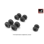 1/72 B-2 Spirit wheels w/ weighted tires, universal