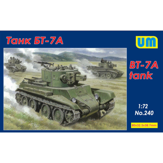 SOVIET LIGHT TANK BT-7A UNIMODELS 240 1/72