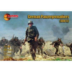 GERMAN PANZERGRENADIERS WWII 40 FIGURES 1/72 MARS FIGURES 72108