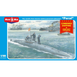 PERAL - FIRST ELECTRIC BATTERY-POWERED SUBMARINE MICRO MIR 144-021 SCALE 1/144