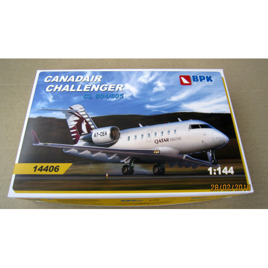 CANADAIR CHALLENGER CL604/605 - PASSENGER AIRCRAFT BPK 14406 SCALE 1/144