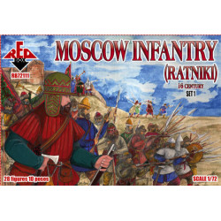 RED BOX 1/72 72111 MOSCOW INFANTRY (RATNIKI, 16TH CENTURY) (SET.1)