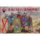 RED BOX 1/72 72124 BURGUNDIAN CROSSBOWMEN (15 CENTURY) (32 FIGURES, 8 POSES)