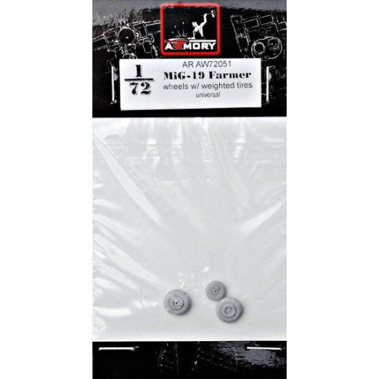 MIKOYAN MIG-19 FARMER WHEELS W/ WEIGHTED TIRES AR-AW72051