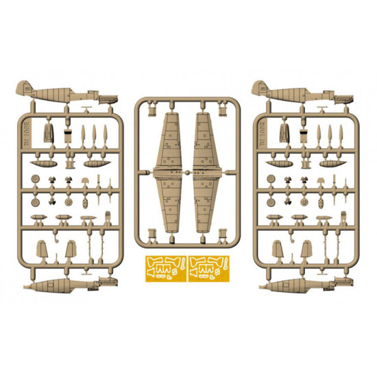 MESSERSCHMITT BF 109E-3 / E-4 BATTLE OF BRITAIN ACES, 2 KITS 1/144 ARMORY 14304