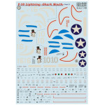 Print Scale 48-269 1/48 P38 Lightning Shark Mouth Part 5