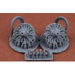 Sbs 72078 1/72 Bristol Blenheim Mercury Engine X 2 For Airfix Kit Resin Model