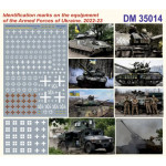 Us Stock Dan Models 35014 1/35 Decals Identification Marks On The Equipment Of The Armed Forces Or Ukraine 2022-23