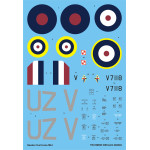 Techmod 24004 1/24 Hawker Hurricane Mk I Raf Polish Ternhill Fighter Wet Decal