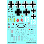 Techmod 24010 1/24 Messerschmitt Bf 109e-4 German Aircraft Wet Decal With Masks