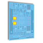 Techmod 24014 1/24 Stencils For Supermarine Spitfire Mki Aircraft Wet Decal Wwii