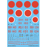 Techmod 24017 1/24 Mistubishi A6m2 Zero Japan Pilots 1941-43 Aircraft Wet Decal Wwii