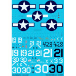 Techmod 32006 1/32 Grumman F6f-3 Hellcat England 1944 Fighter Wet Decal
