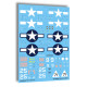 Techmod 32007 1/32 Grumman F6f-5 Hellcat England 1944 Fighter Wet Decal