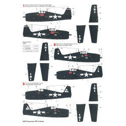 Techmod 32007 1/32 Grumman F6f-5 Hellcat England 1944 Fighter Wet Decal