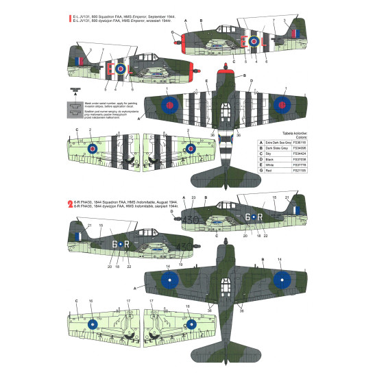 Techmod 32015 1/32 Grumman Hellcat I Usaf Aircraft Wet Decal Wwii