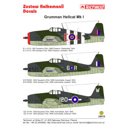 Techmod 32015 1/32 Grumman Hellcat I Usaf Aircraft Wet Decal Wwii