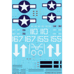 Techmod 32018 1/32 Vought F4u-1d Corsair Usaf 1945 Aircraft Wet Decal Wwii