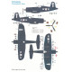 Techmod 32018 1/32 Vought F4u-1d Corsair Usaf 1945 Aircraft Wet Decal Wwii