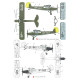 Techmod 32036 1/32 Fieseler Fi 156c Storch German Liaison Aircraft Wet Decal W/Mask