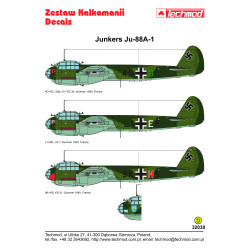 Techmod 32038 1/32 Junkers Ju 88a-1 German Aircraft 1940 Wet Decal