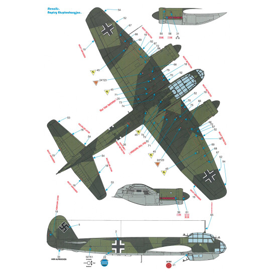 Techmod 32039 1/32 Junkers Ju 88a-1 German Aircraft France 1940 Wet Decal