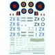 Techmod 32047 1/32 Supermarine Spitfire Ix Fighter Wet Decal Wwii W/Masks