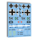 Techmod 32061 1/32 Junkers Ju-88a-4 German Fighter Aircraft Wet Decal Wwii