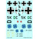 Techmod 32061 1/32 Junkers Ju-88a-4 German Fighter Aircraft Wet Decal Wwii