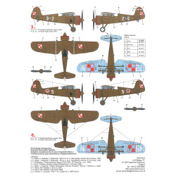 Techmod 32073 1/32 Pzl P-11c 1939 Polish Fighter Aircraft Wet Decal Wwii